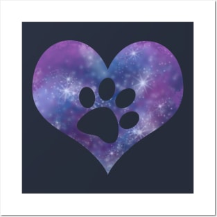 Garden Paws Galaxy Paw Love Posters and Art